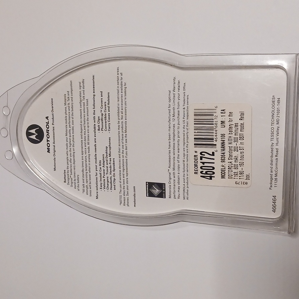 Motorola T193 Series Battery AANN4106A For Motorola T192 T193 T193m 600mAh - Picture 4 of 4